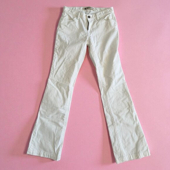 GAP Long and Lean White Denim Bootcut Jeans Size 27 - Picture 1 of 10